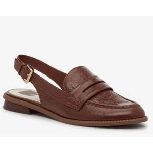 Dolce Vita Loafer Size 8 Brown Slingback Low Heel